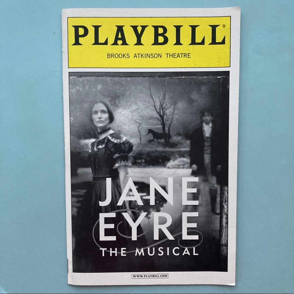 Playbill Jane Eyre Musical Marla Schaffel James Barbour Andrea Bowen Mary Stout
